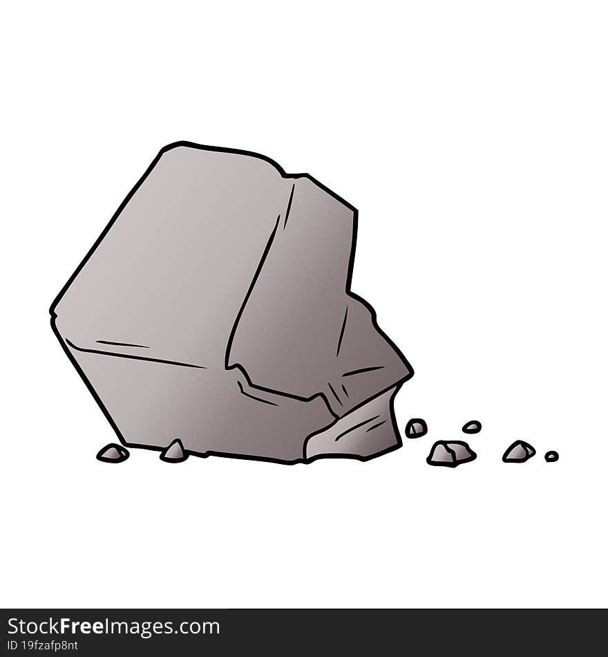 cartoon large rock. cartoon large rock