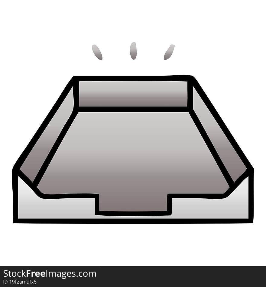 gradient shaded cartoon in box