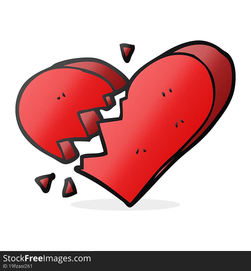 Cartoon Broken Heart