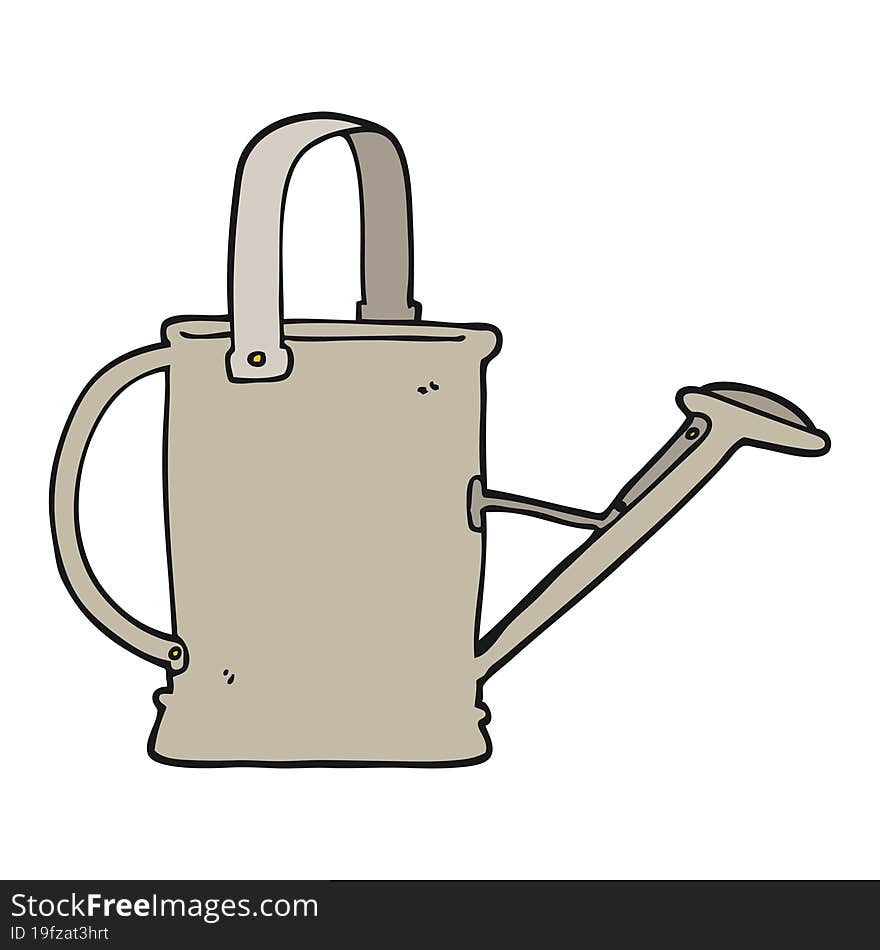 cartoon watering can