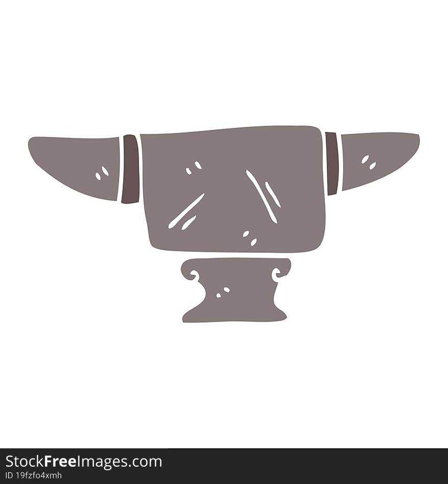 Cartoon Doodle Heavy Old Anvil