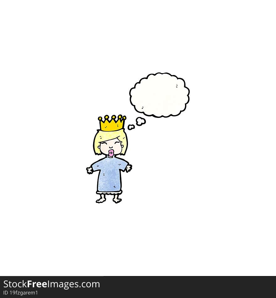 cartoon girl with crown