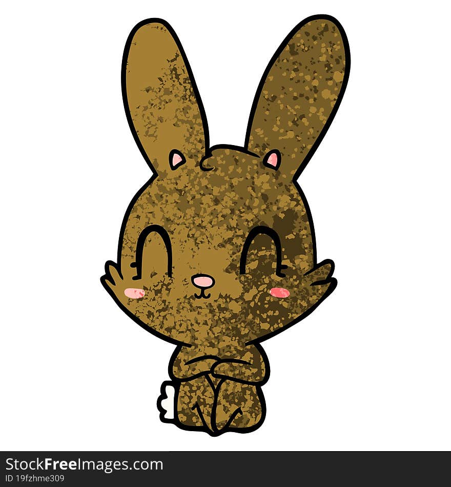 cute cartoon rabbit. cute cartoon rabbit