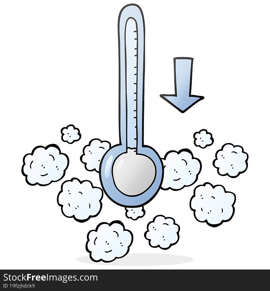 cartoon dropping temperature