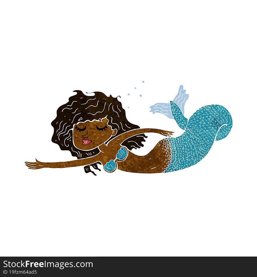 cartoon mermaid