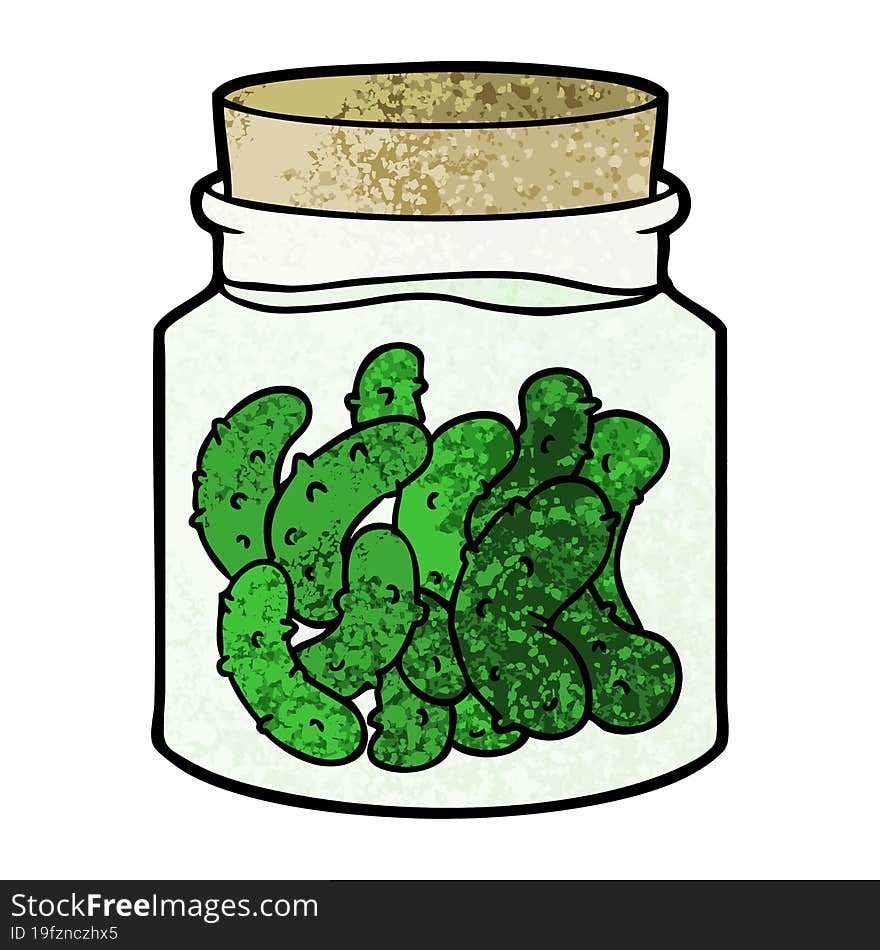 cartoon pickled gherkins. cartoon pickled gherkins