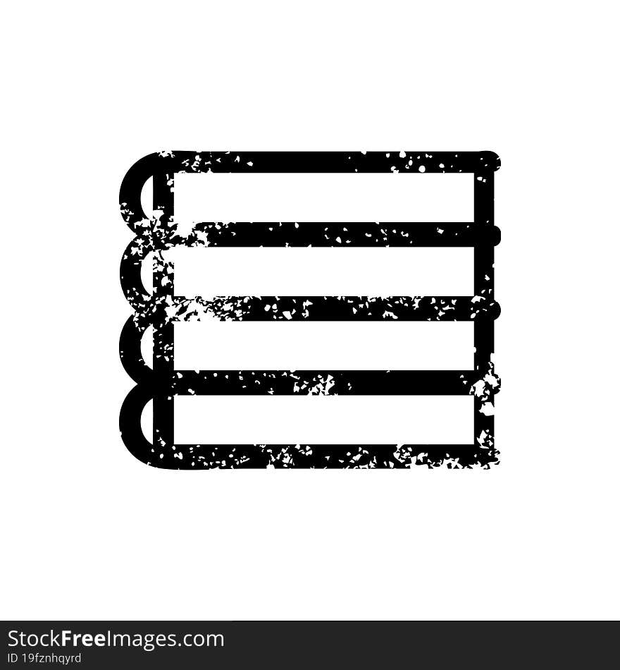 stack of books distressed icon