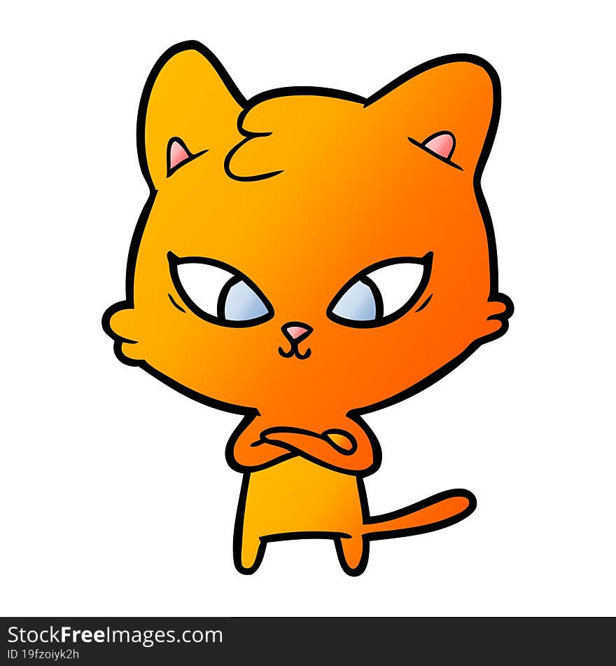 cute cartoon cat. cute cartoon cat