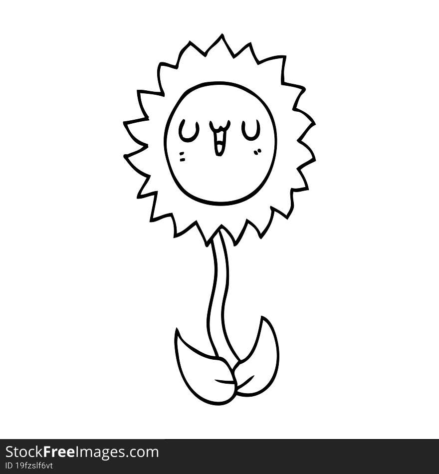 cartoon flower