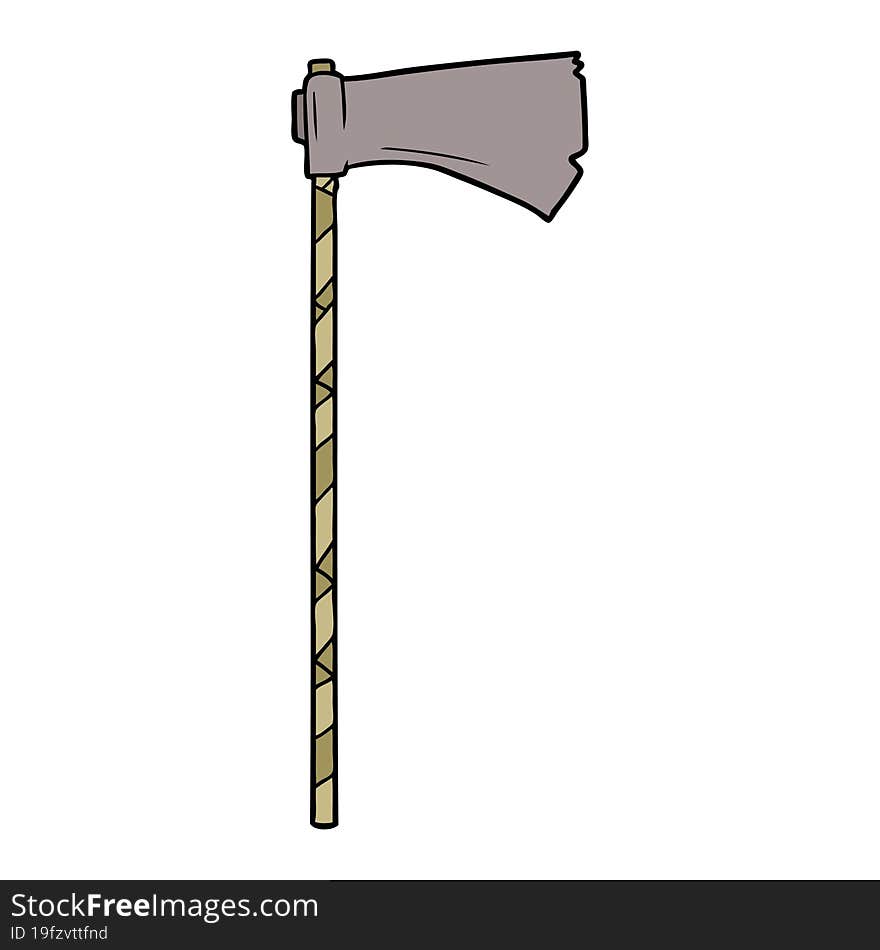 cartoon medieval war axe. cartoon medieval war axe