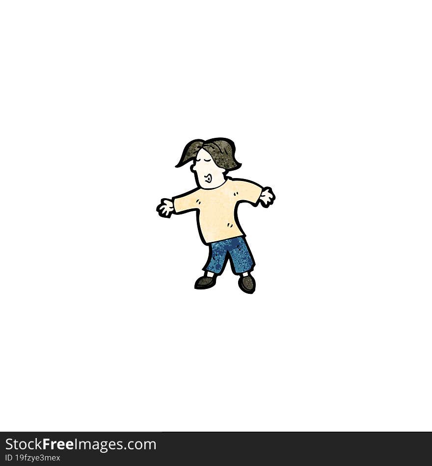 cartoon dancing man