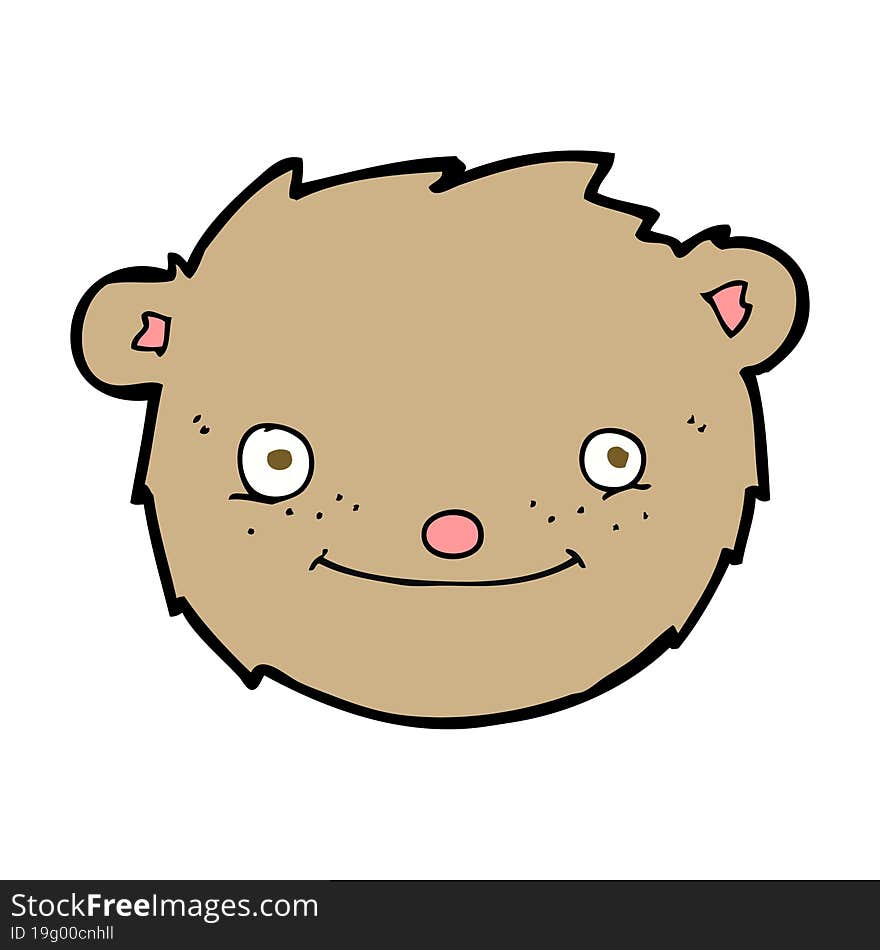 cartoon teddy bear head