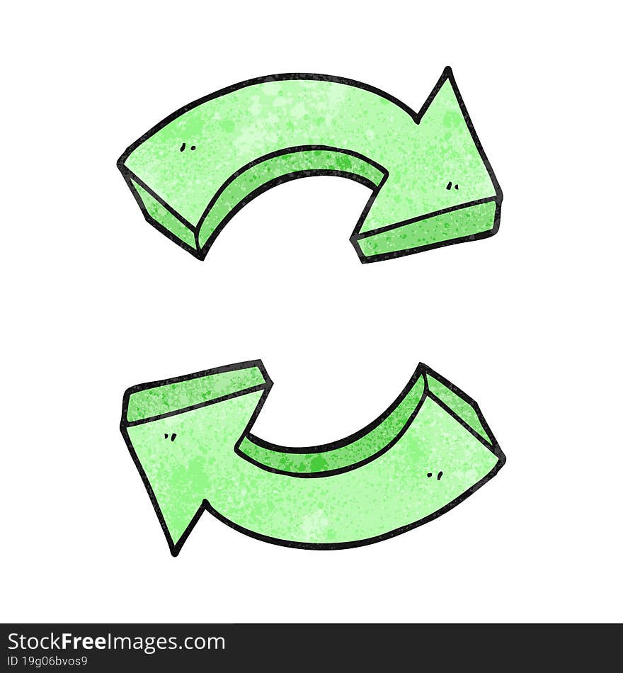 texture cartoon recycling arrows