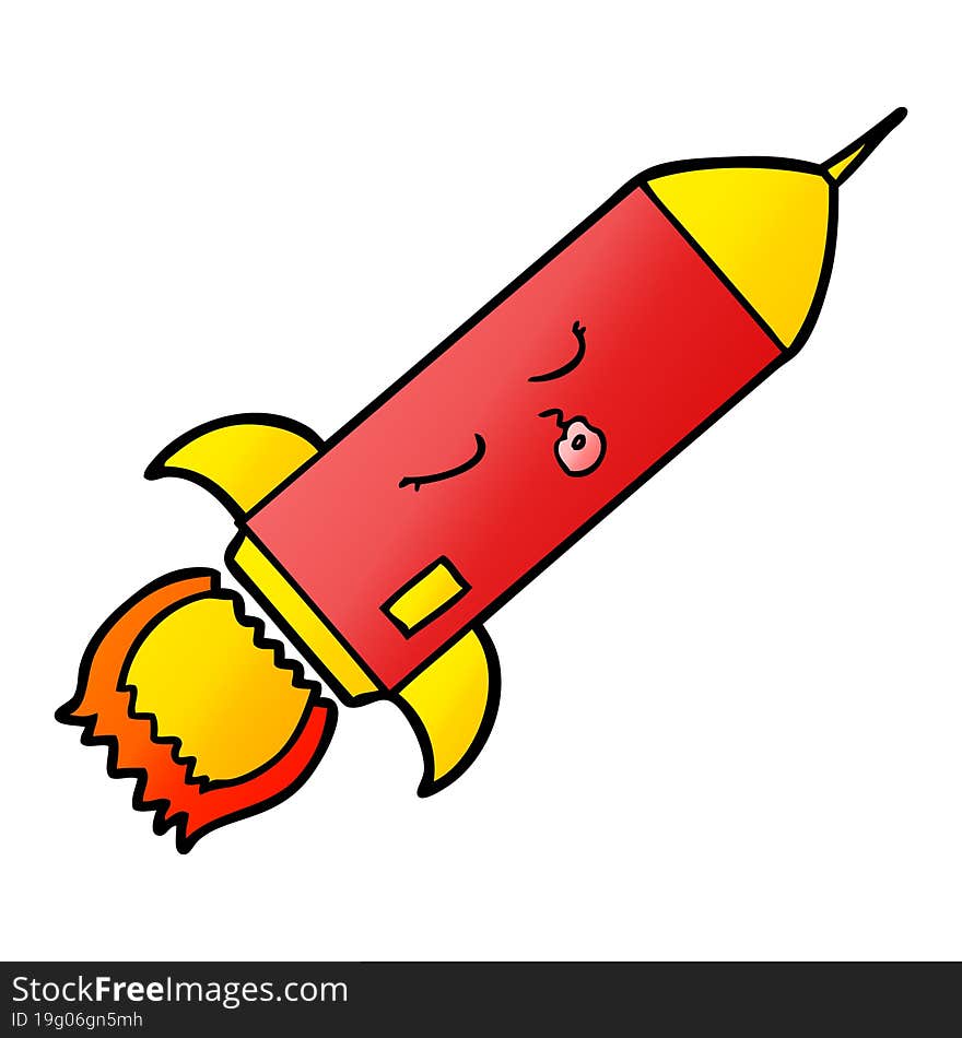 cartoon rocket. cartoon rocket