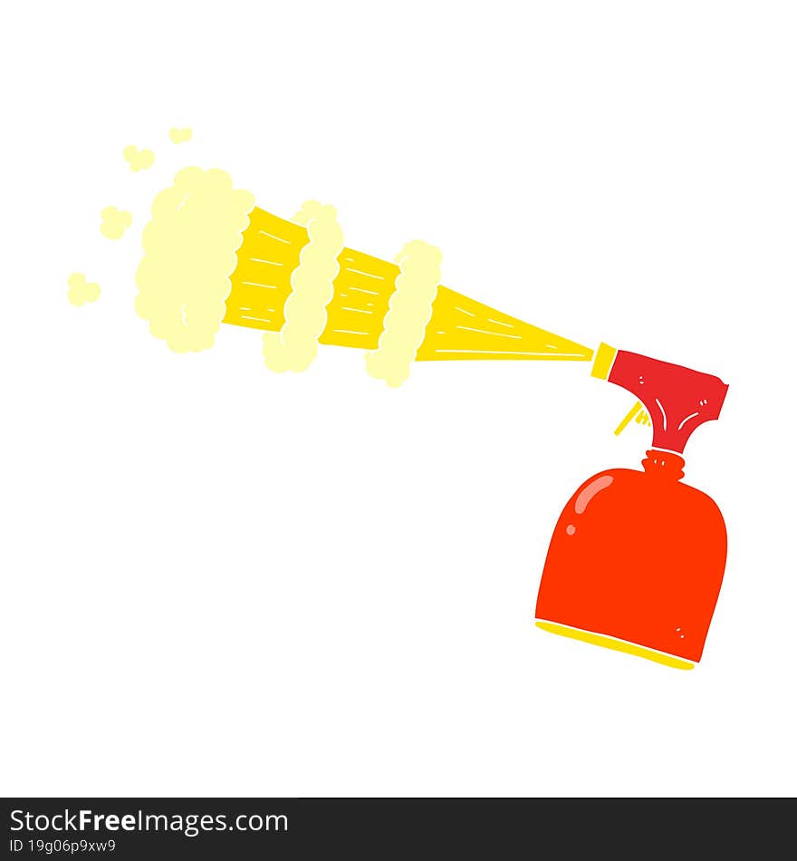 flat color illustration of spray bottle. flat color illustration of spray bottle