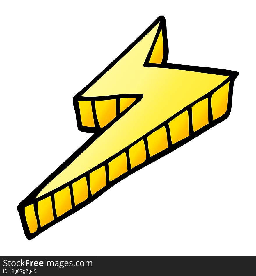 cartoon doodle decorative lightning bolt