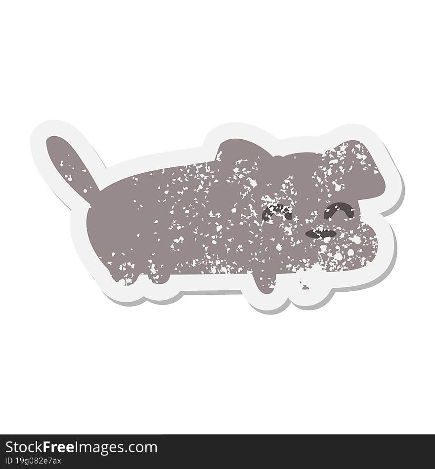 little dog grunge sticker