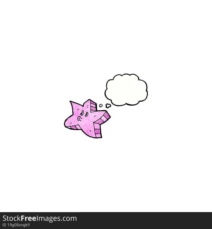 Cartoon Pink Starfish