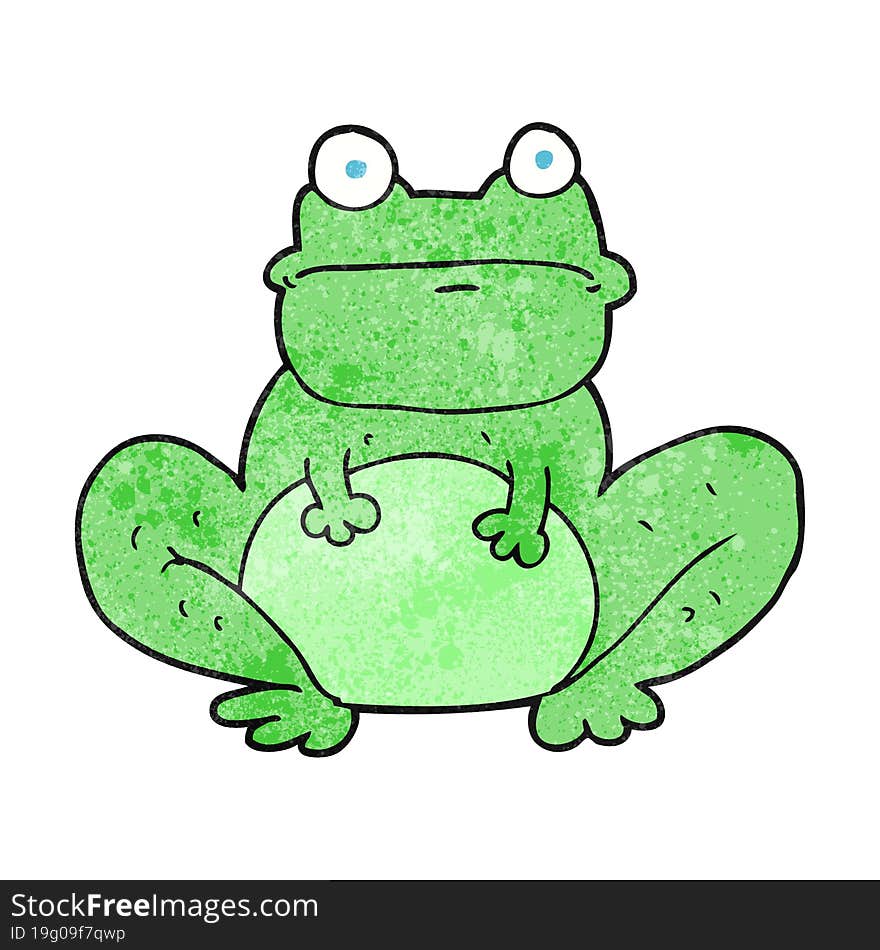 textured cartoon frog