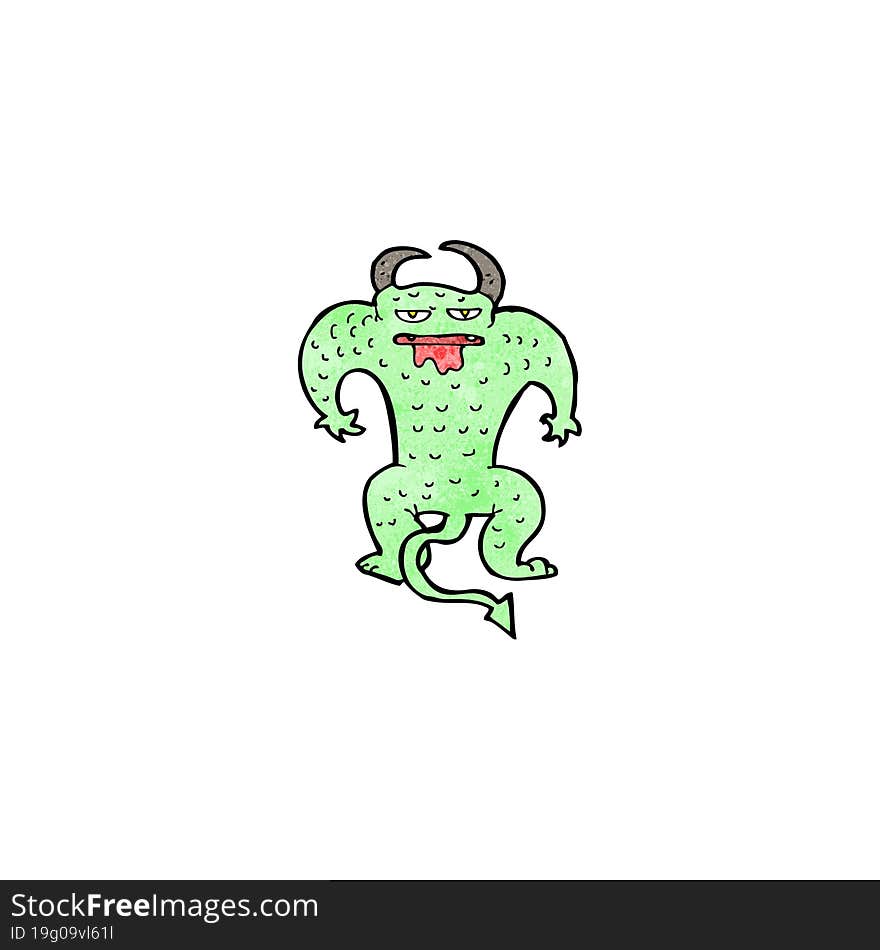 cartoon crazy monster