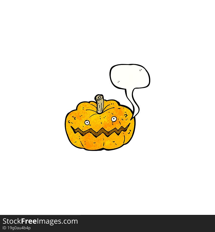 cartoon spooky pumpkin