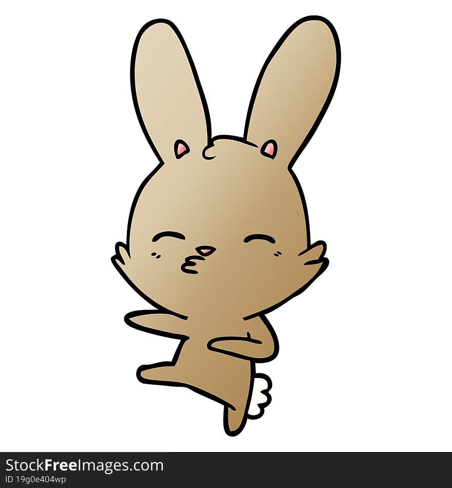 curious bunny cartoon. curious bunny cartoon