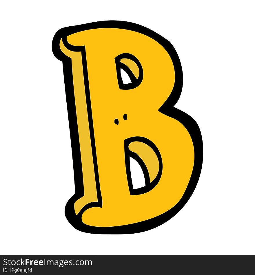 Cartoon Letter B