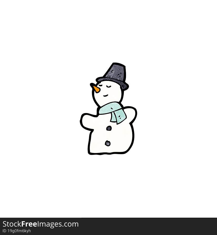 cartoon snowman