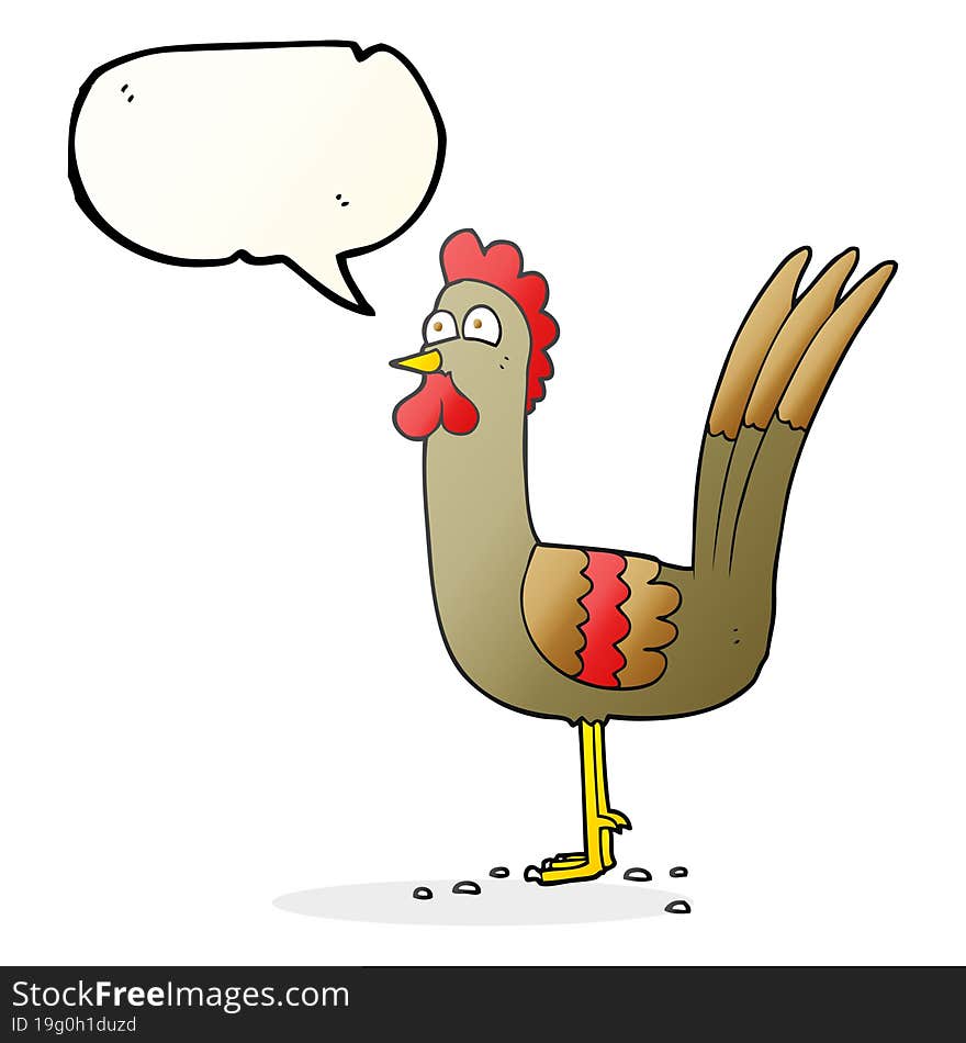 speech bubble cartoon chicken