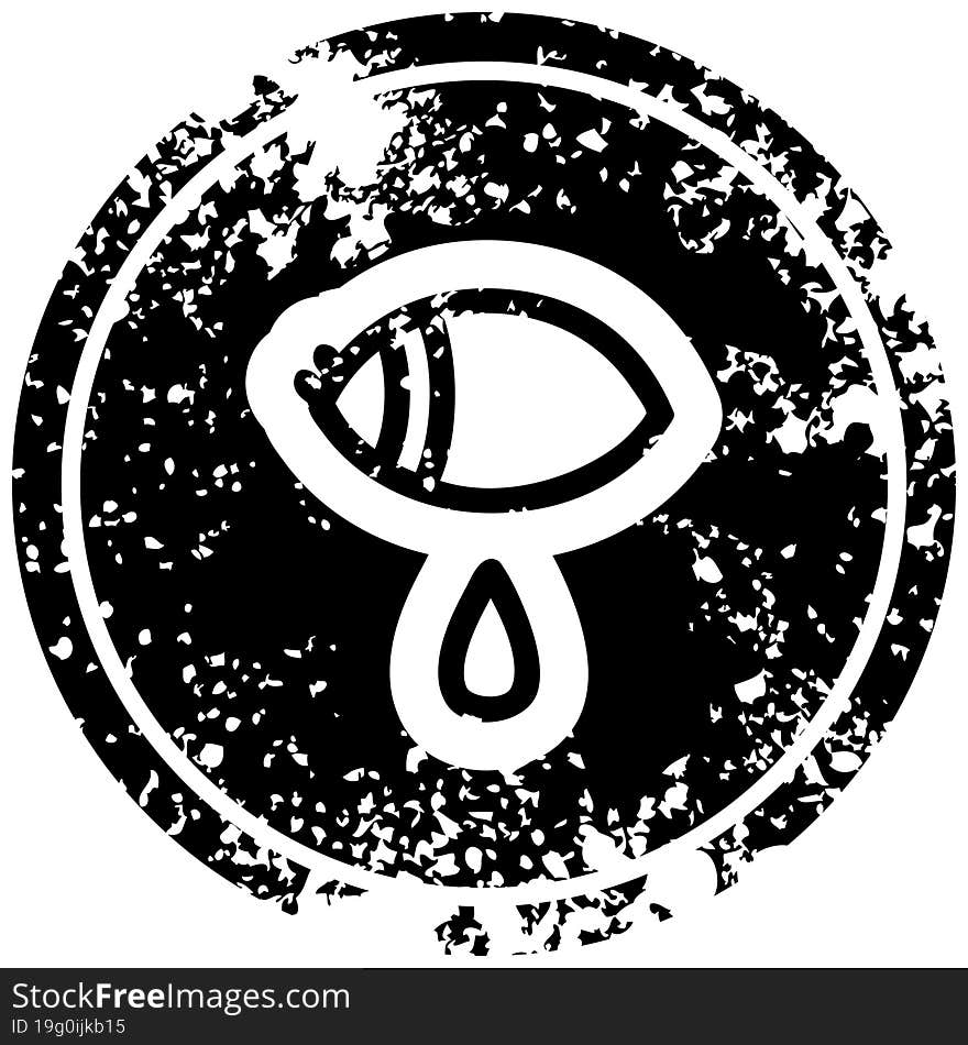 Crying Eye Distressed Icon