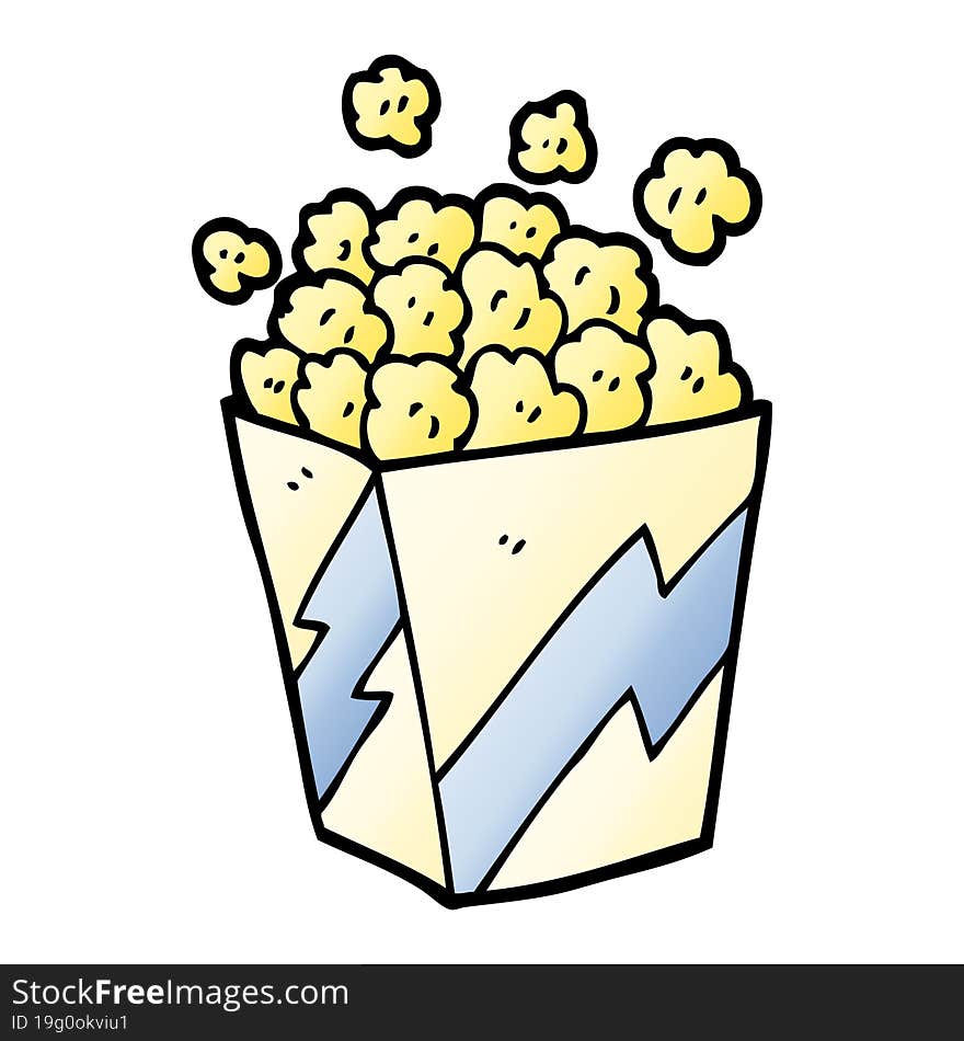 Cartoon Doodle Popcorn