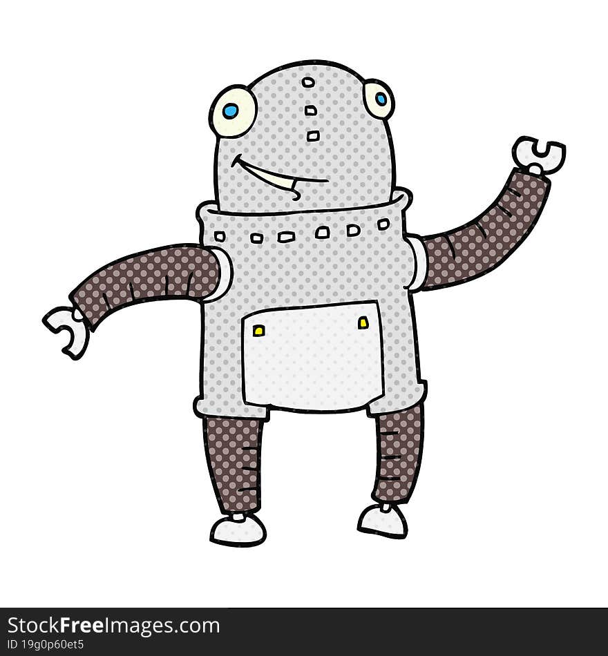 cartoon robot