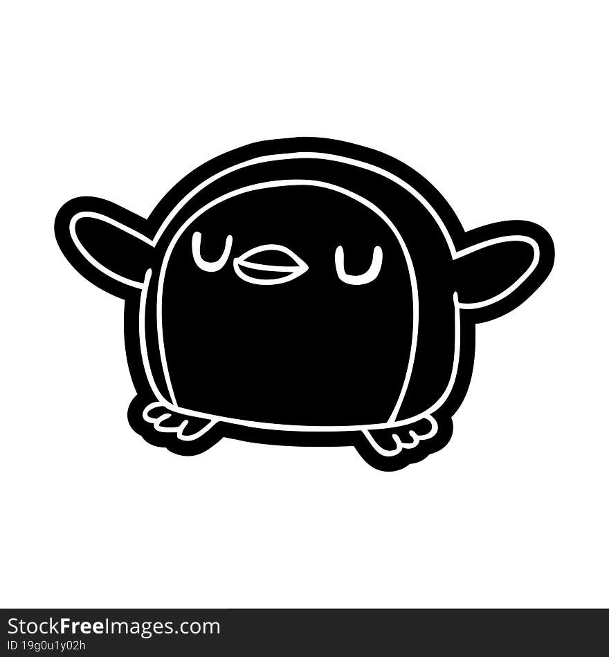 cartoon icon kawaii of a cute penguin