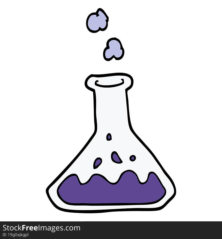 cartoon doodle science experiment