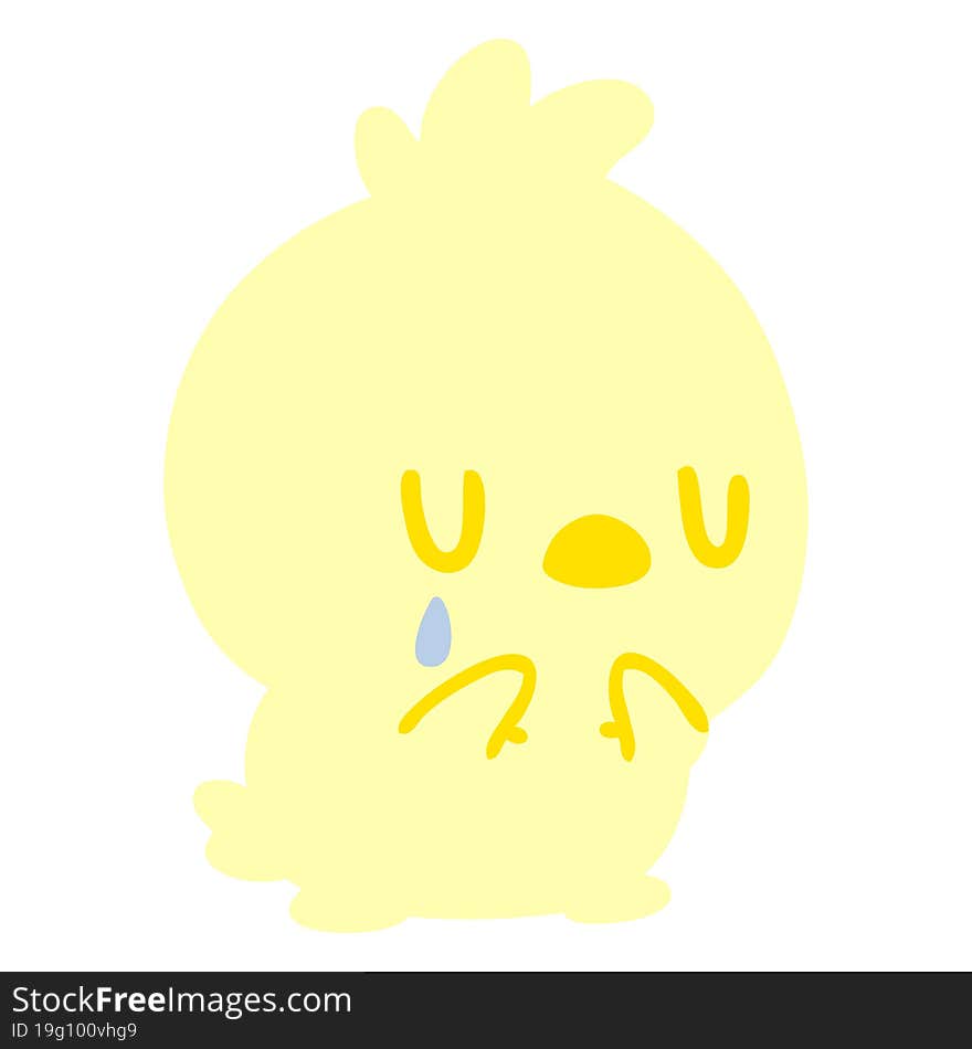 cute little bird crying