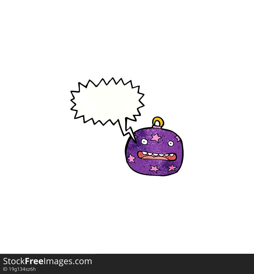 Cartoon Christmas Bauble