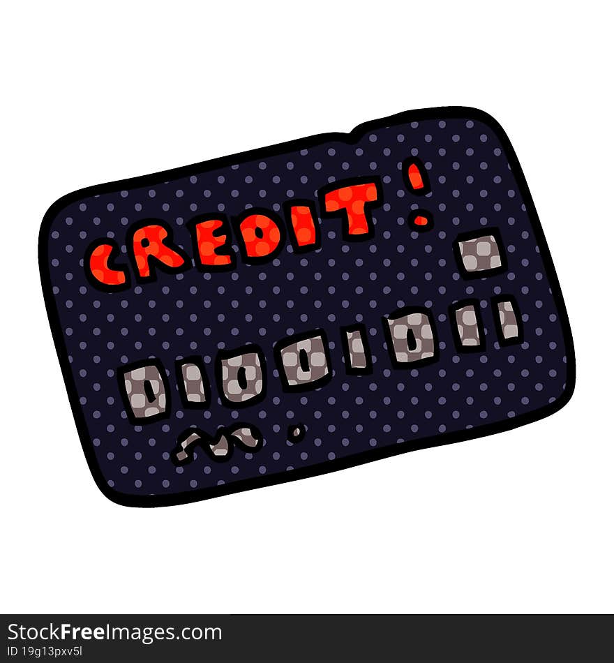 cartoon doodle credit card