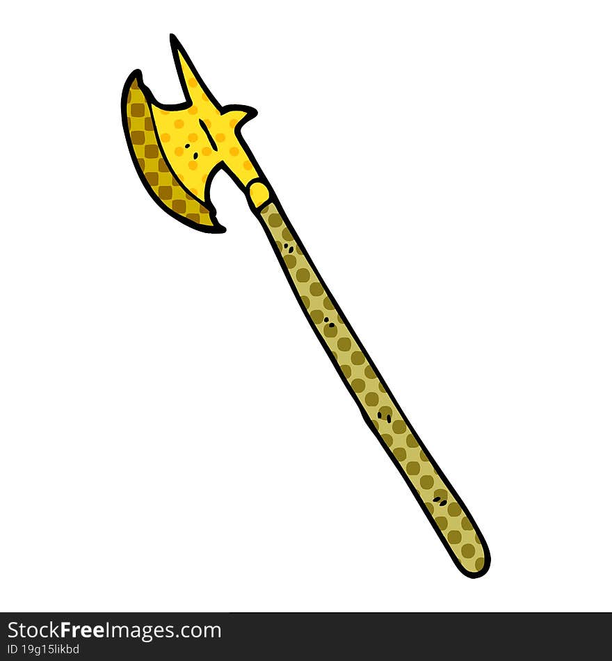 cartoon doodle medieval weapon