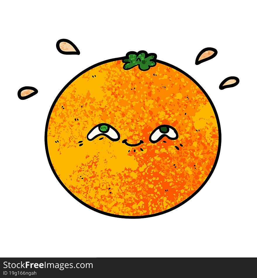 cartoon orange. cartoon orange