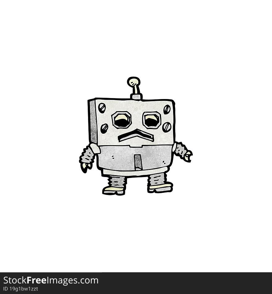 cartoon funny robot