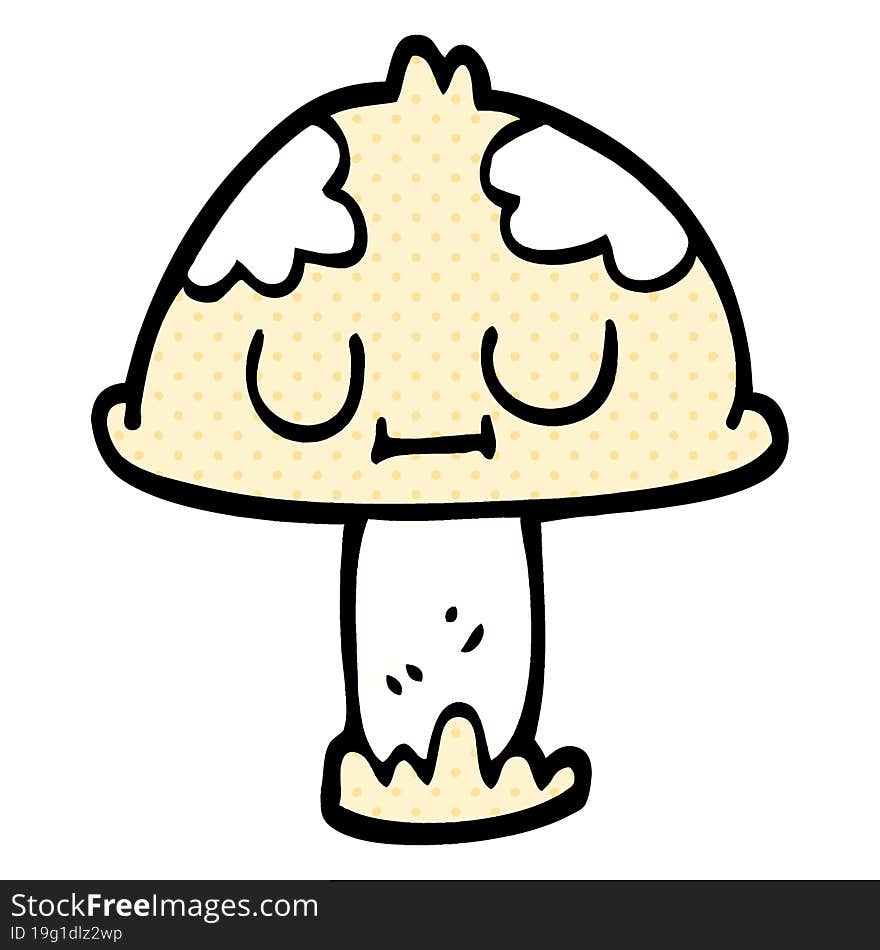 cartoon doodle cute mushroom