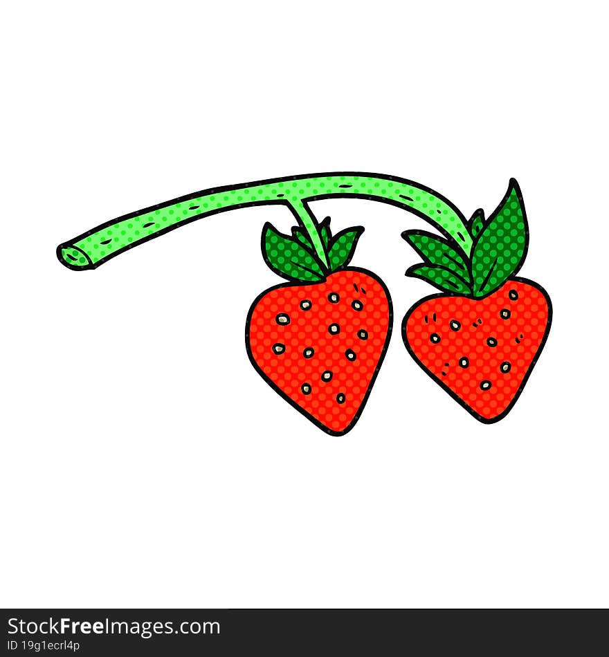 Cartoon Strawberries