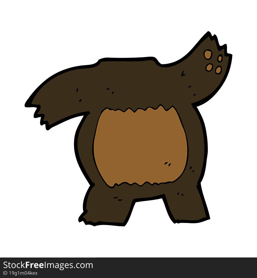 cartoon black bear body (mix and match or add own photos