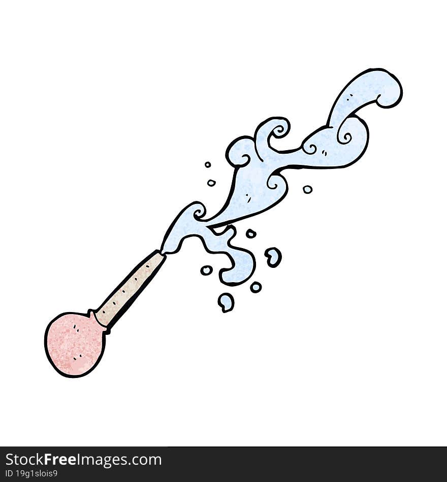 cartoon squirting pipette