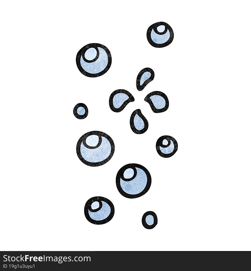 textured cartoon bubbles