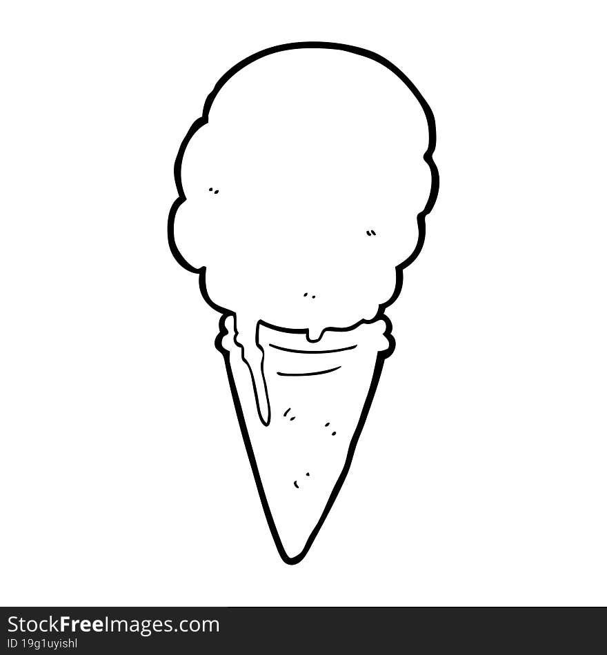 cartoon ice cream