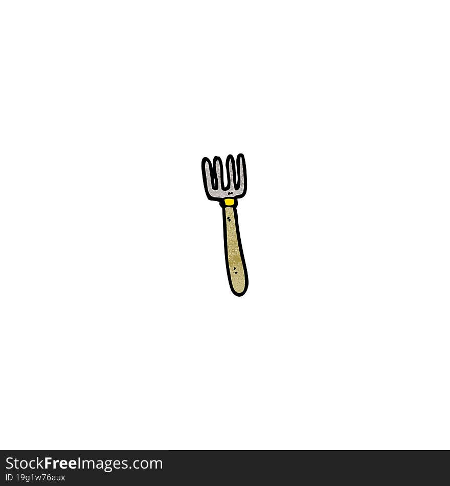 cartoon fork