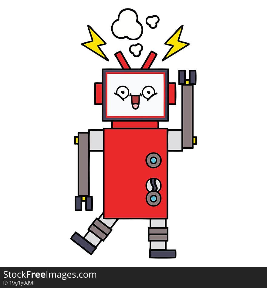 Cute Cartoon Robot