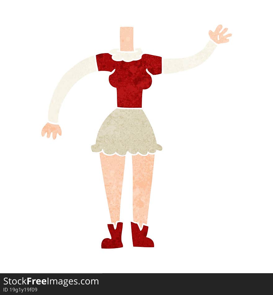 Cartoon Female Body (add Photos Or Mix And Match Cartoons