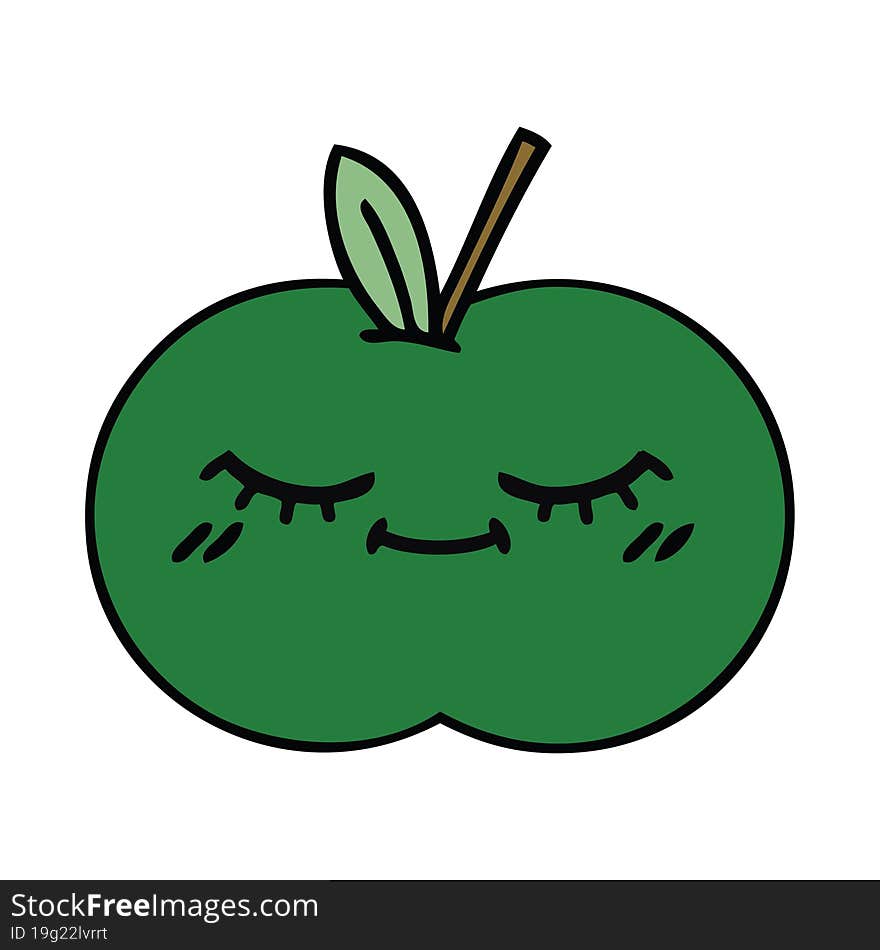 Cute Cartoon Juicy Apple